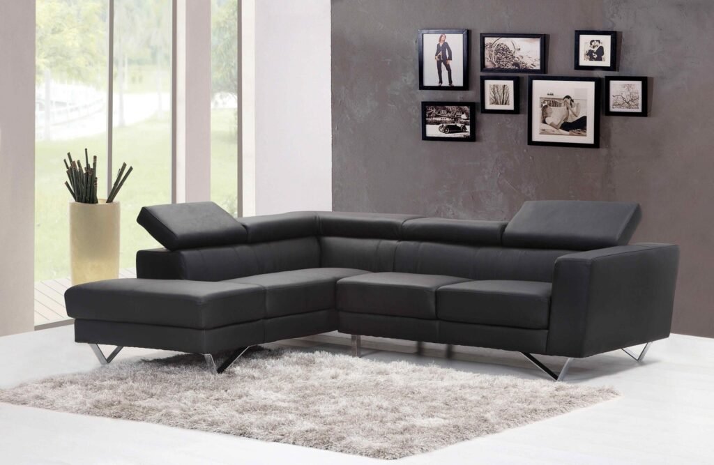 Brown Leather Sofa