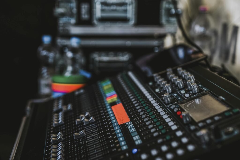 Black Audio Mixer
