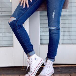 High-Waist Skinny Jeans